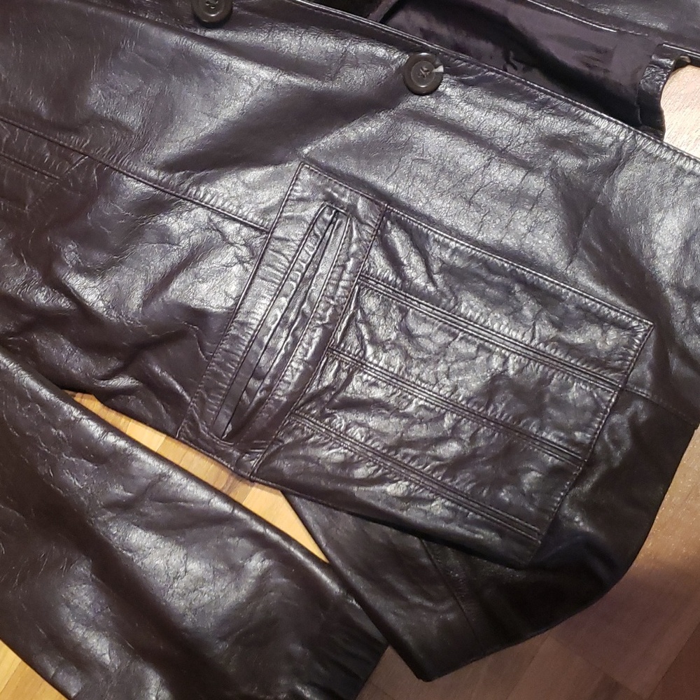 Bermans mens brown Leather jacket 46 - Picture 6 of 8